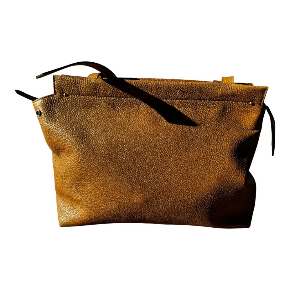 Giani Chiarini Matilde Italian Leather Tote Cognac Camel $385 Retail - Picture 11 of 14